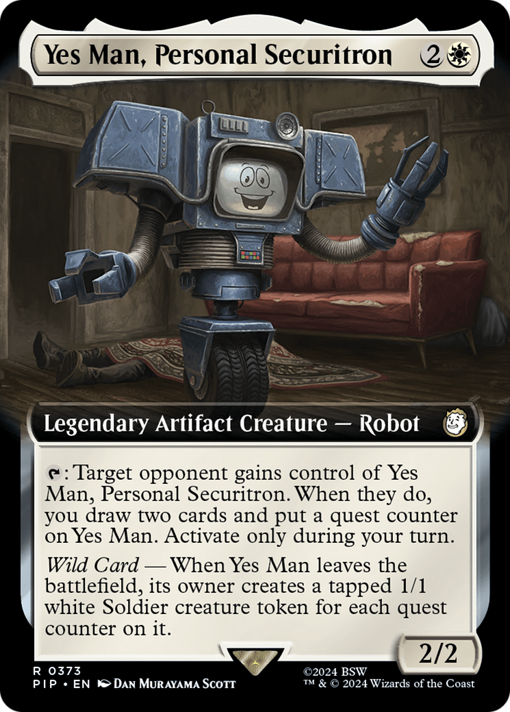 Yes Man, Personal Securitron (Extended Art) [Fallout] | Silver Goblin