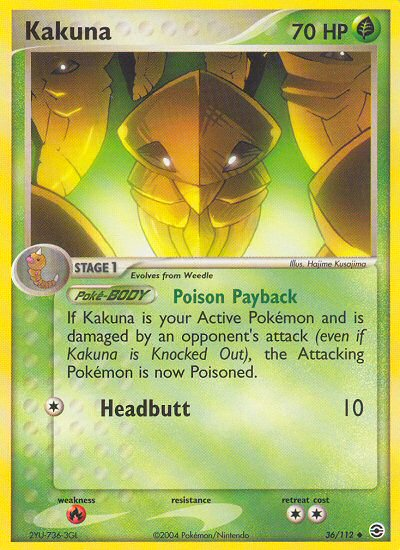 Kakuna (36/112) [EX: FireRed & LeafGreen] | Silver Goblin