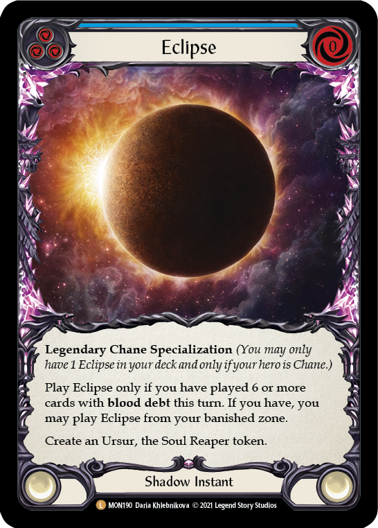 Eclipse [MON190-CF] (Monarch)  1st Edition Cold Foil | Silver Goblin