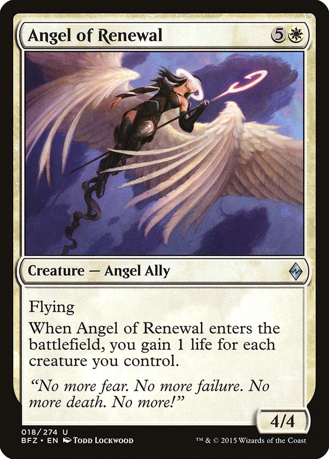 Angel of Renewal [Battle for Zendikar] | Silver Goblin