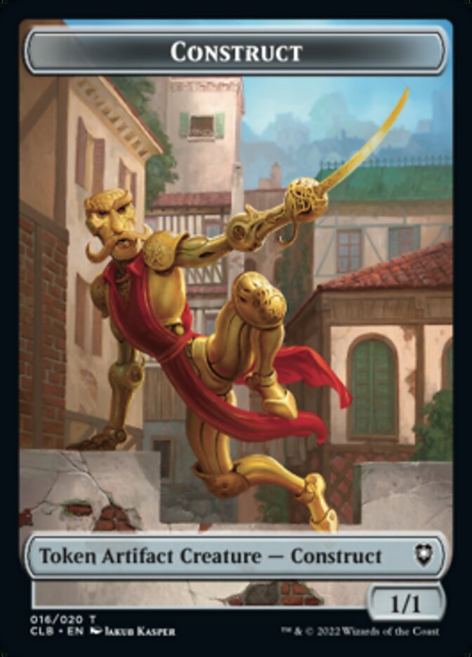 Construct Token [Commander Legends: Battle for Baldur's Gate Tokens] | Silver Goblin