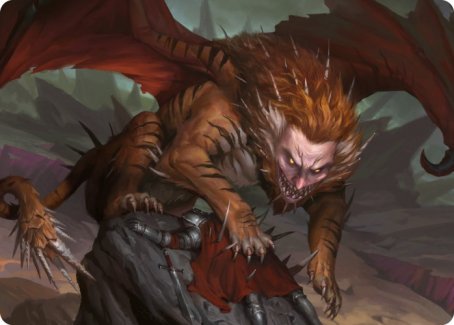 Manticore Art Card [Dungeons & Dragons: Adventures in the Forgotten Realms Art Series] | Silver Goblin