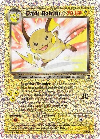 Dark Raichu (S3/S4) [Box Topper] | Silver Goblin