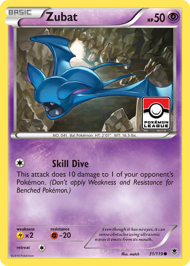 Zubat (31/119) [XY: Phantom Forces] | Silver Goblin