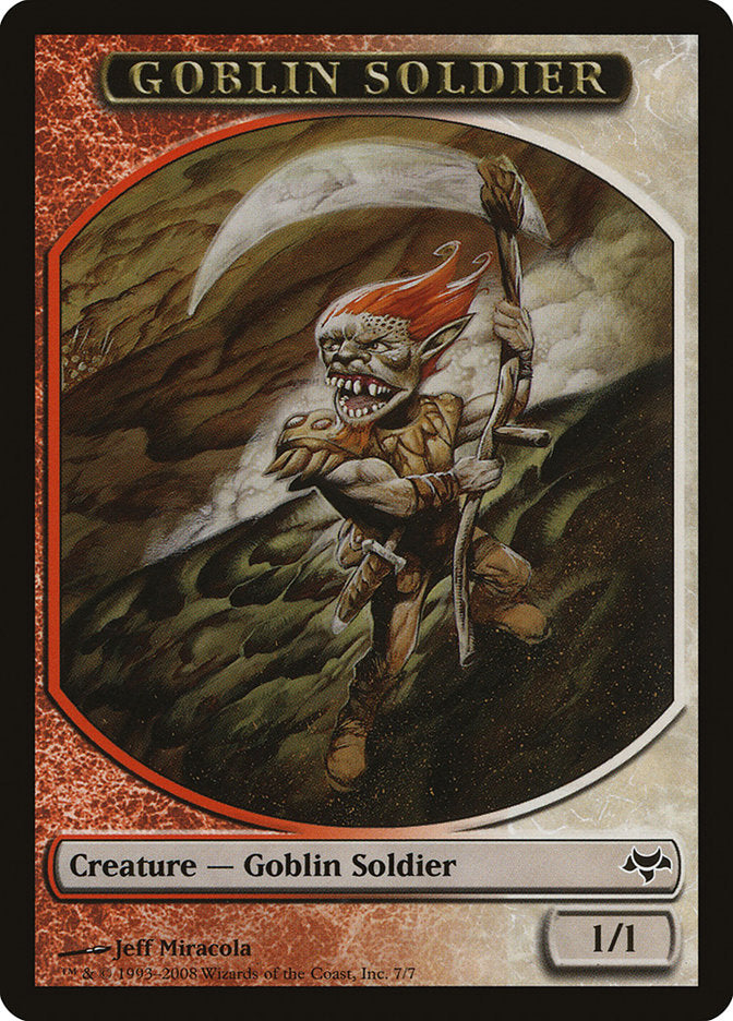 Goblin Soldier Token [Eventide Tokens] | Silver Goblin
