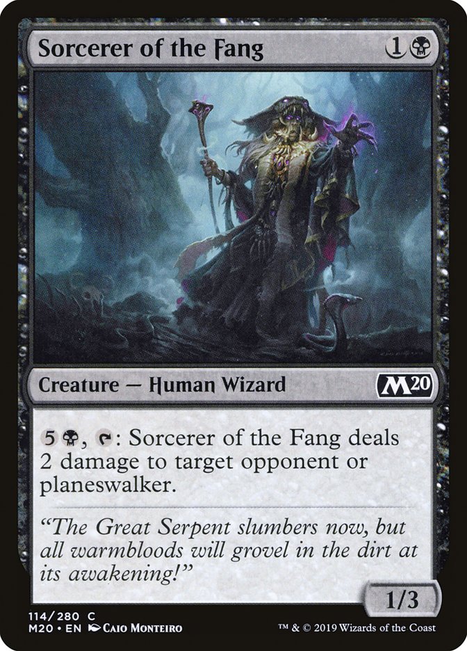 Sorcerer of the Fang [Core Set 2020] | Silver Goblin