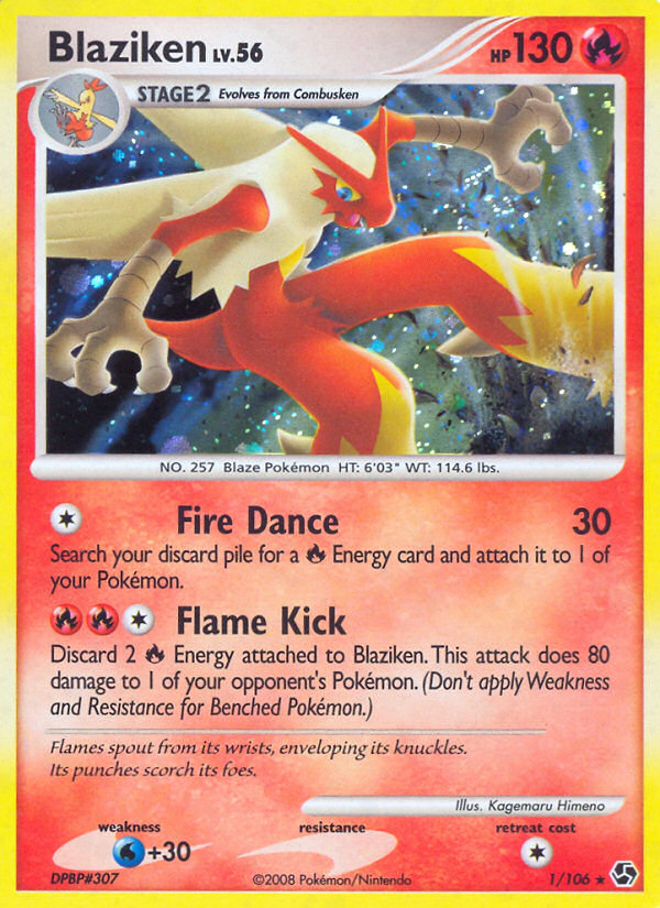 Blaziken (1/106) [Diamond & Pearl: Great Encounters] | Silver Goblin