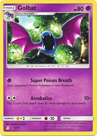 Golbat (6/30) [Sun & Moon: Trainer Kit - Alolan Raichu] | Silver Goblin