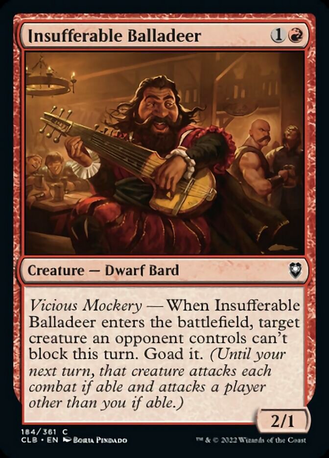 Insufferable Balladeer [Commander Legends: Battle for Baldur's Gate] | Silver Goblin