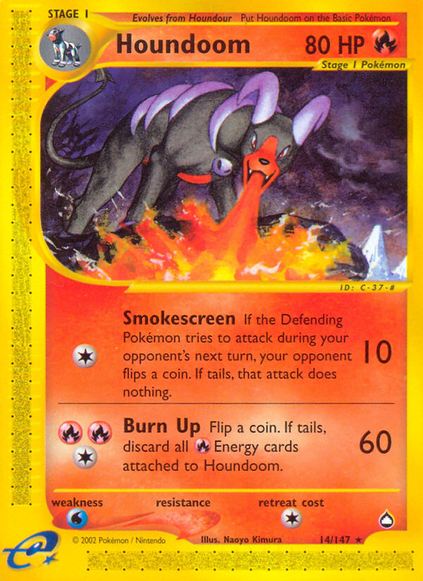 Houndoom (14/147) [Aquapolis] | Silver Goblin