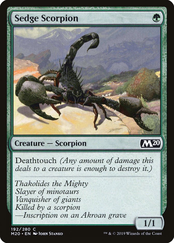 Sedge Scorpion [Core Set 2020] | Silver Goblin