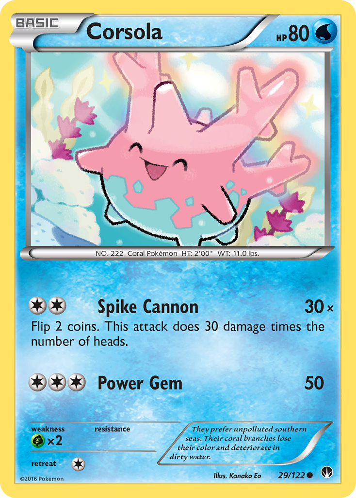 Corsola (29/122) [XY: BREAKpoint] | Silver Goblin