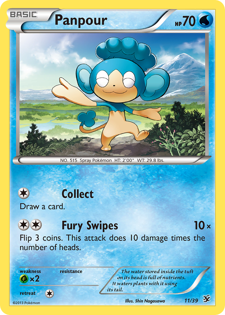 Panpour (11/39) [XY: Kalos Starter Set] | Silver Goblin