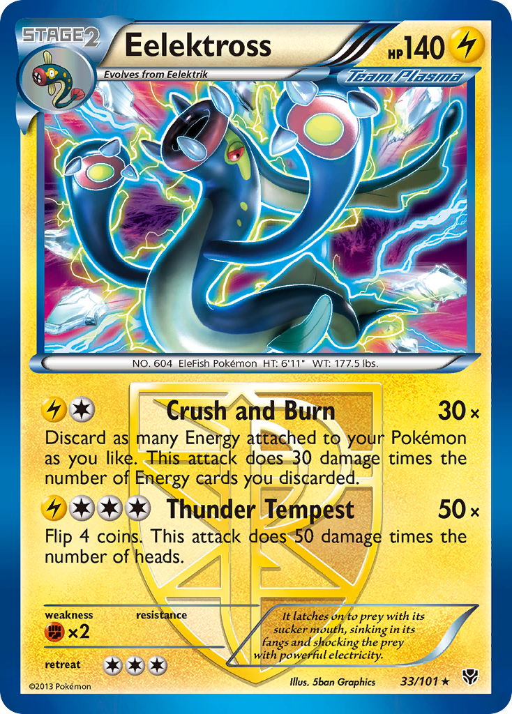 Eelektross (33/101) [Black & White: Plasma Blast] | Silver Goblin