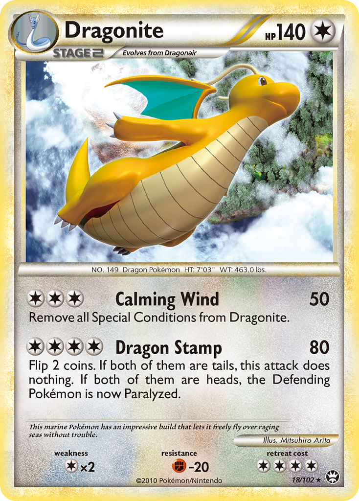 Dragonite (18/102) [HeartGold & SoulSilver: Triumphant] | Silver Goblin