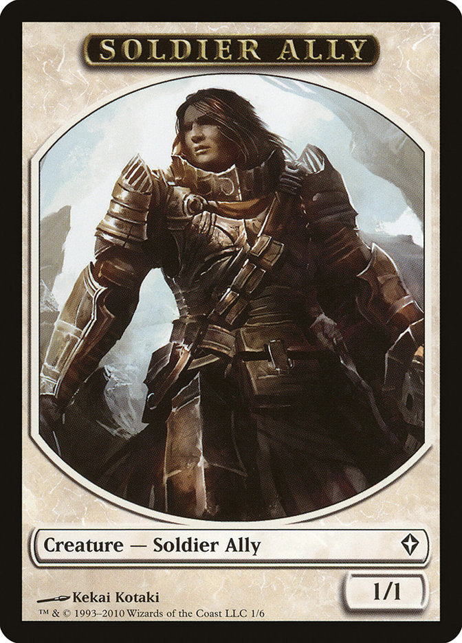 Soldier Ally Token [Worldwake Tokens] | Silver Goblin