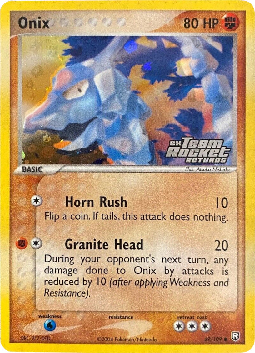 Onix (69/109) (Stamped) [EX: Team Rocket Returns] | Silver Goblin