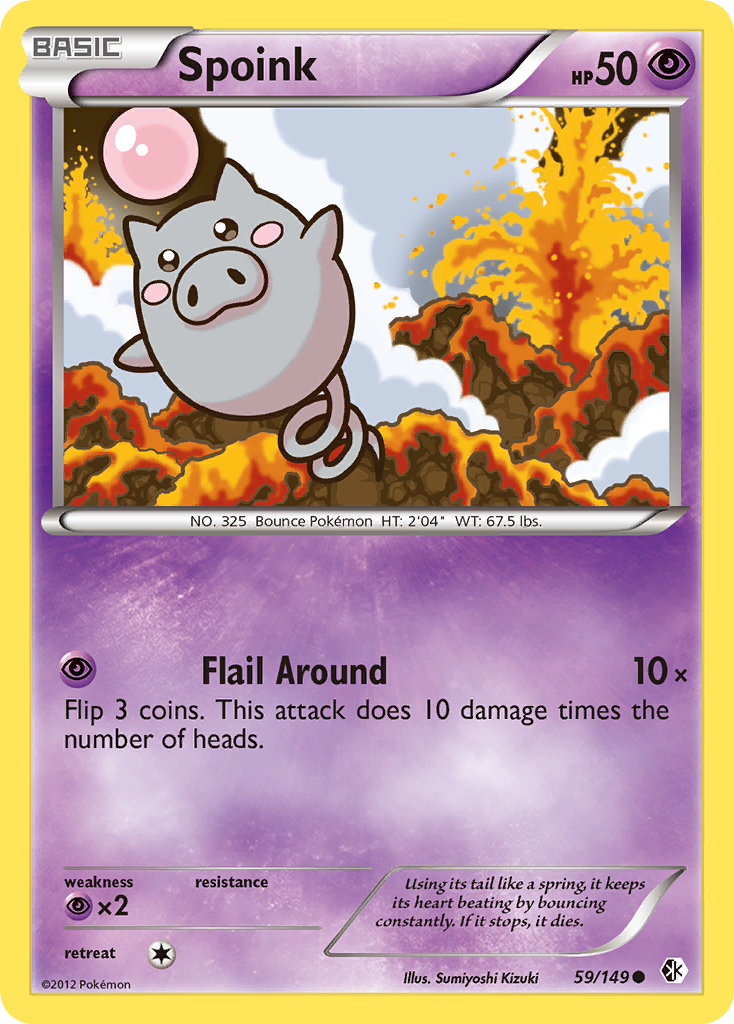 Spoink (59/149) [Black & White: Boundaries Crossed] | Silver Goblin