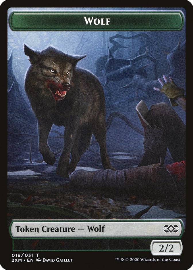 Copy // Wolf Double-Sided Token [Double Masters Tokens] | Silver Goblin