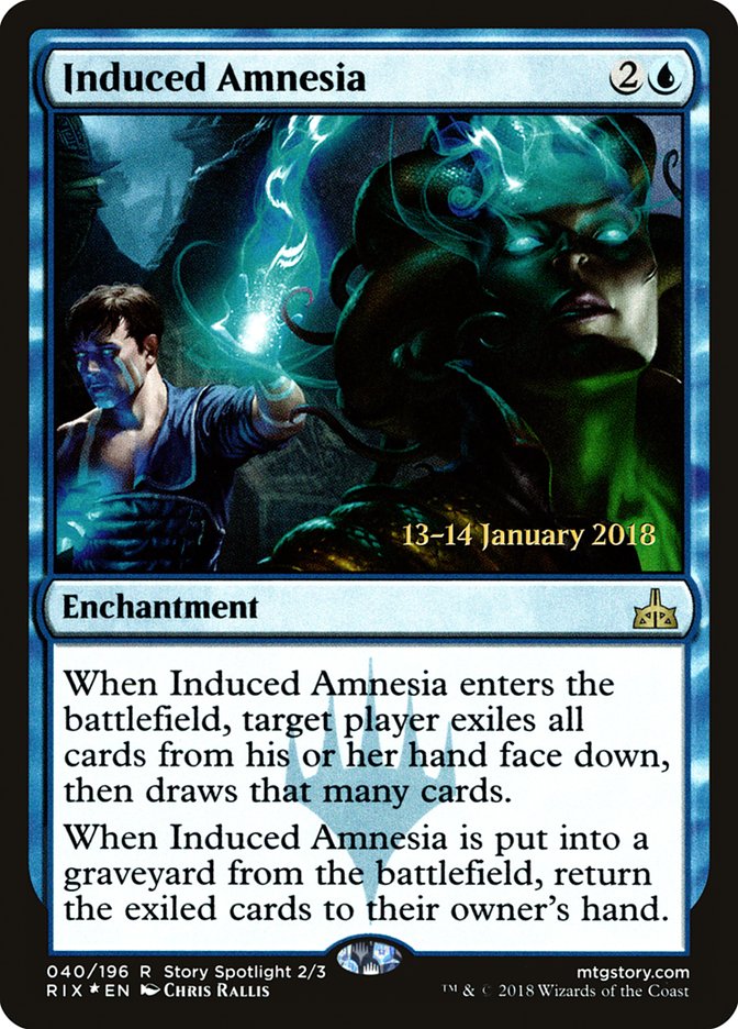 Induced Amnesia [Rivals of Ixalan Prerelease Promos] | Silver Goblin