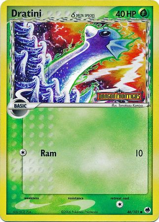 Dratini (46/101) (Delta Species) (Stamped) [EX: Dragon Frontiers] | Silver Goblin