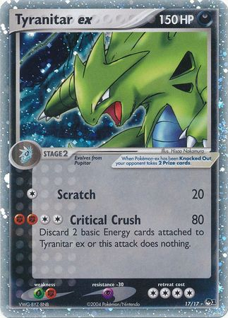 Tyranitar ex (17/17) (Holo) [POP Series 1] | Silver Goblin