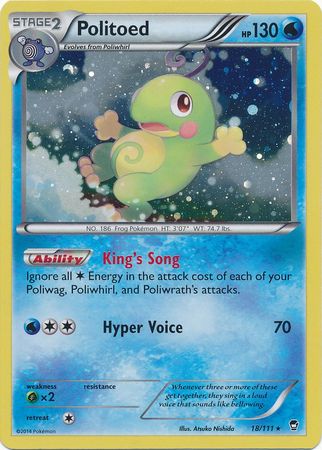 Politoed (18/111) (Cosmos Holo) [XY: Furious Fists] | Silver Goblin