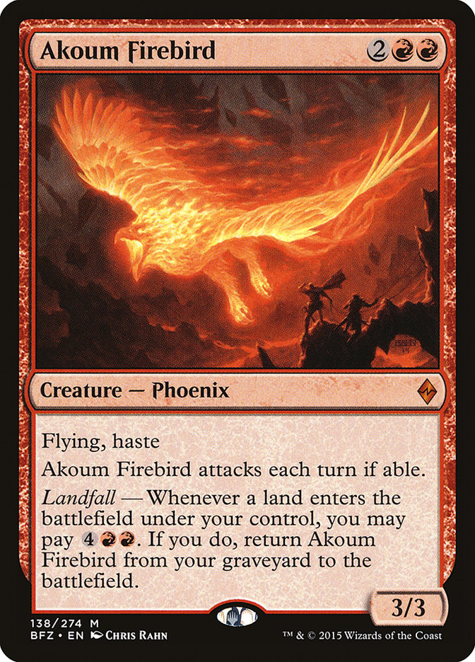 Akoum Firebird [Battle for Zendikar] | Silver Goblin