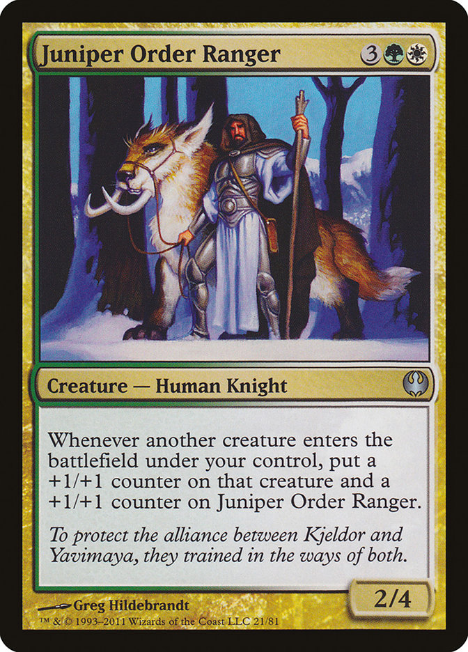 Juniper Order Ranger [Duel Decks: Knights vs. Dragons] | Silver Goblin