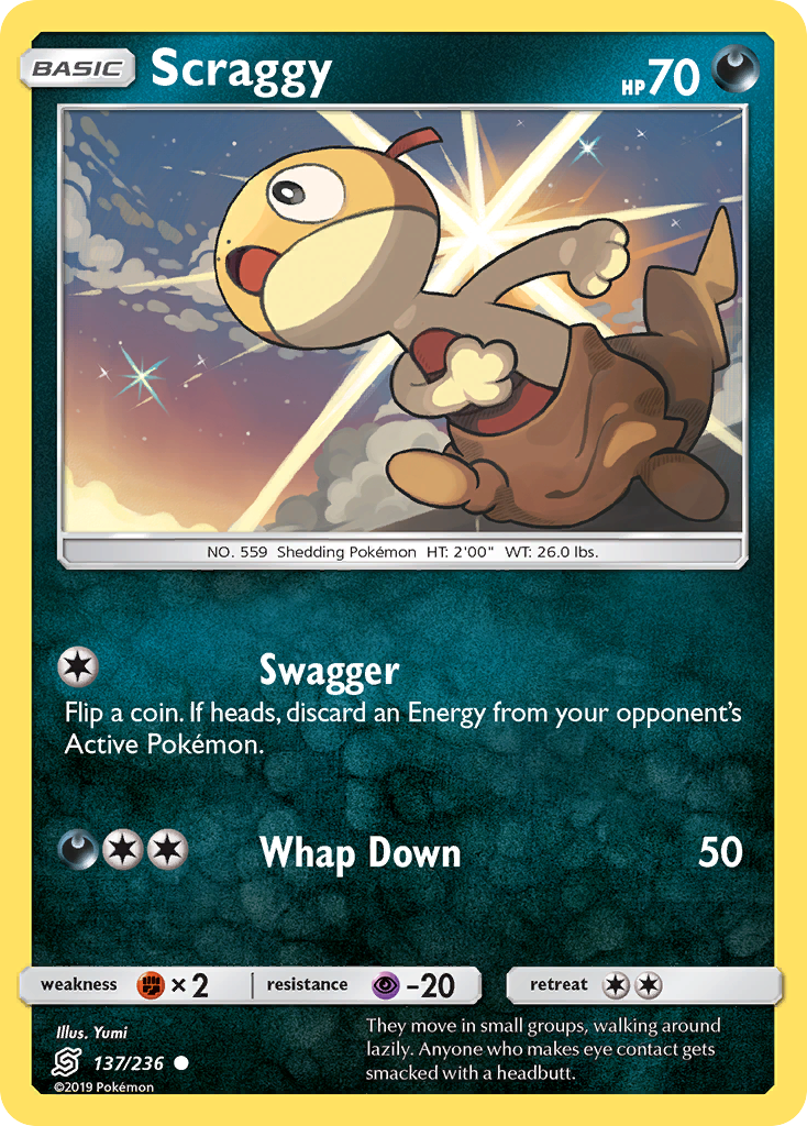 Scraggy (137/236) [Sun & Moon: Unified Minds] | Silver Goblin