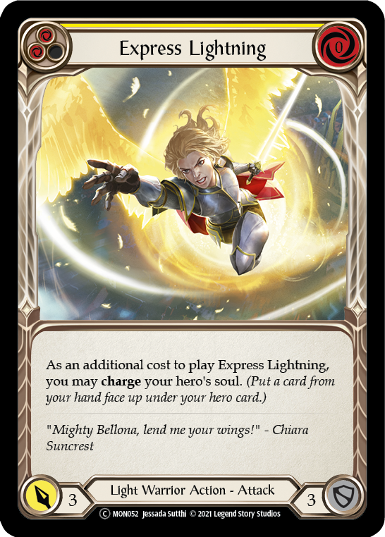Express Lightning (Yellow) [U-MON052] (Monarch Unlimited)  Unlimited Normal | Silver Goblin