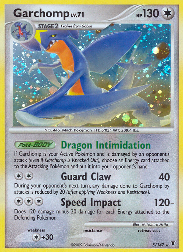 Garchomp (5/147) (Cracked Ice Holo) (Theme Deck Exclusive) [Platinum: Supreme Victors] | Silver Goblin