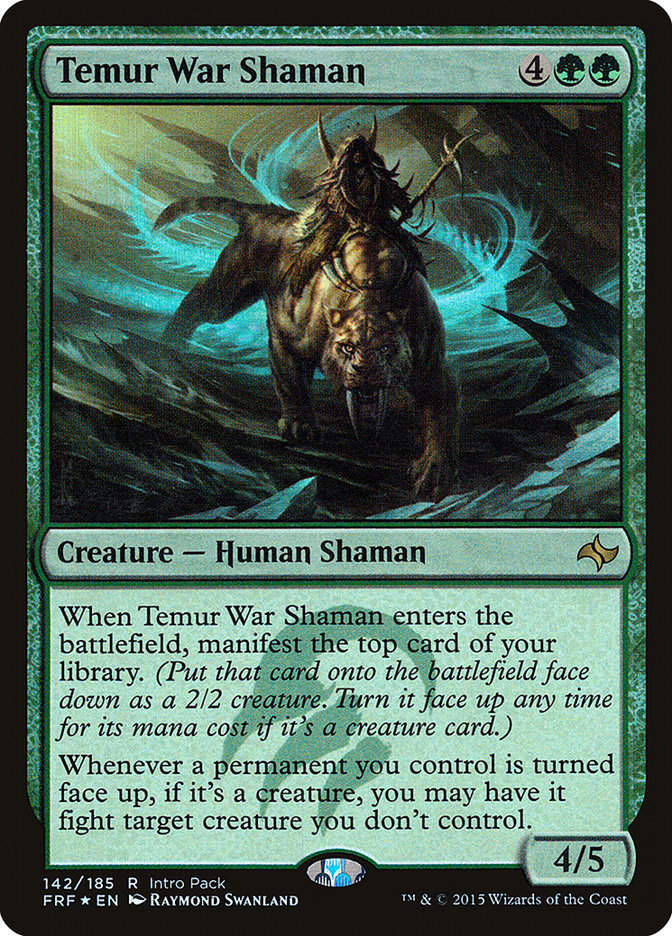 Temur War Shaman (Intro Pack) [Fate Reforged Promos] | Silver Goblin