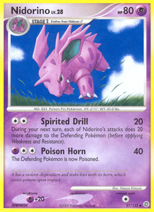 Nidorino (57/132) [Diamond & Pearl: Secret Wonders] | Silver Goblin