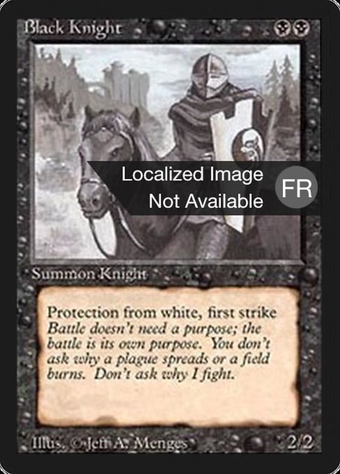 Black Knight [Foreign Black Border] | Silver Goblin
