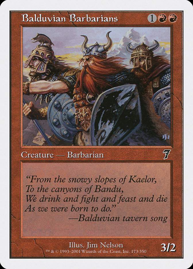 Balduvian Barbarians [Seventh Edition] | Silver Goblin