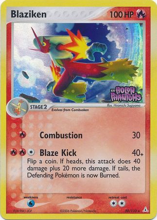 Blaziken (20/110) (Stamped) [EX: Holon Phantoms] | Silver Goblin