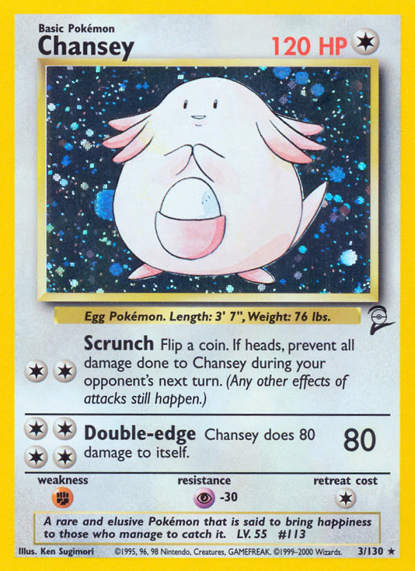 Chansey (3/130) [Base Set 2] | Silver Goblin