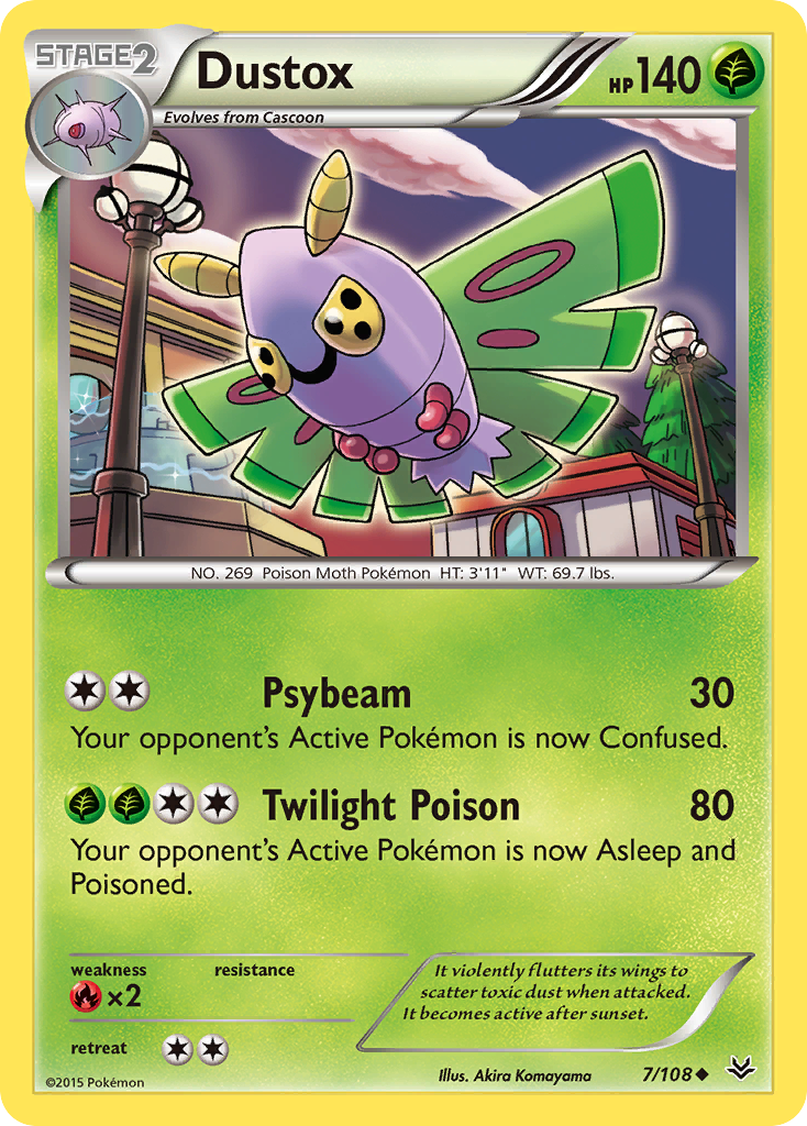 Dustox (7/108) [XY: Roaring Skies] | Silver Goblin