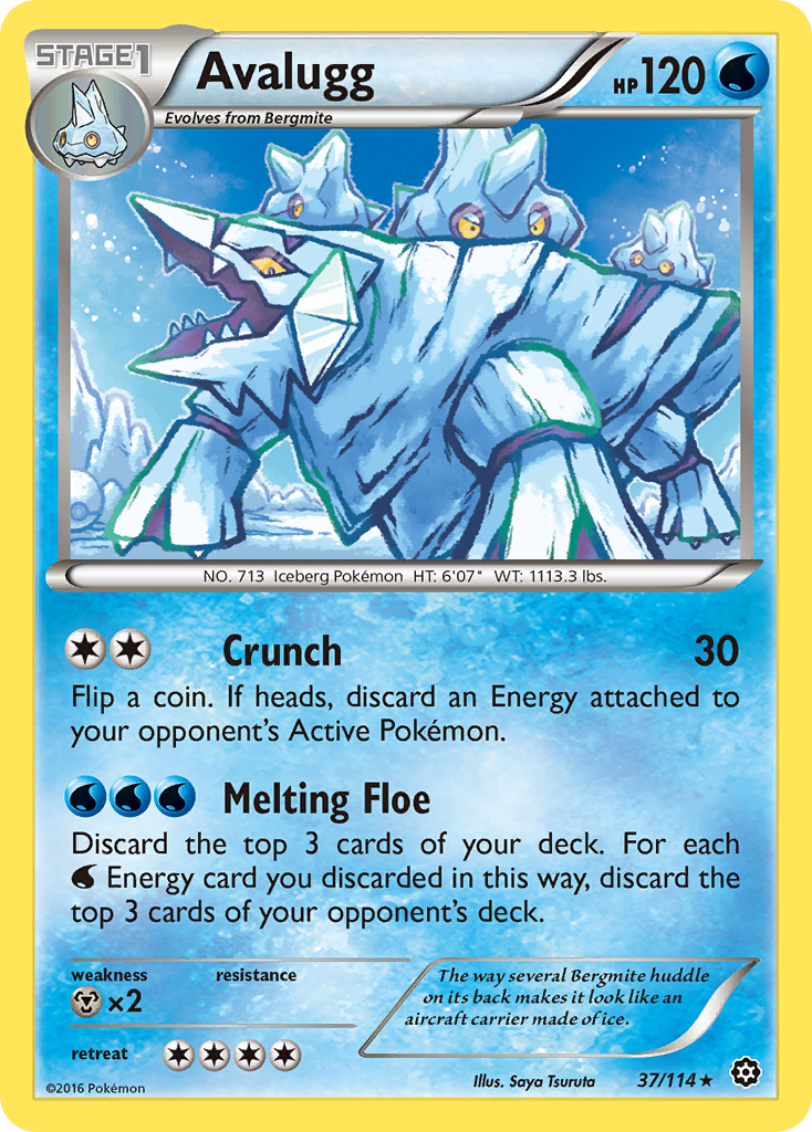 Avalugg (37/114) [XY: Steam Siege] | Silver Goblin