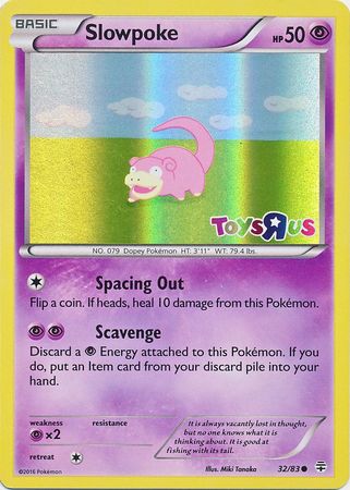 Slowpoke (32/83) (Toys R Us Promo) [XY: Generations] | Silver Goblin