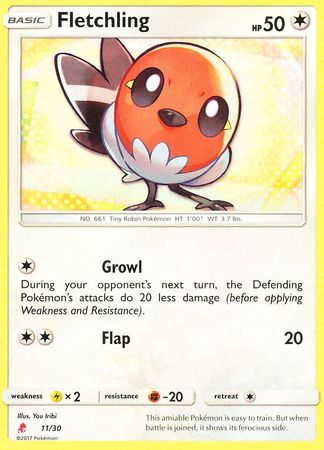 Fletchling (11/30) [Sun & Moon: Trainer Kit - Lycanroc] | Silver Goblin