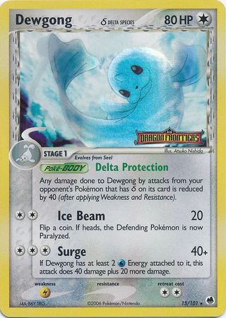 Dewgong (15/101) (Delta Species) (Stamped) [EX: Dragon Frontiers] | Silver Goblin