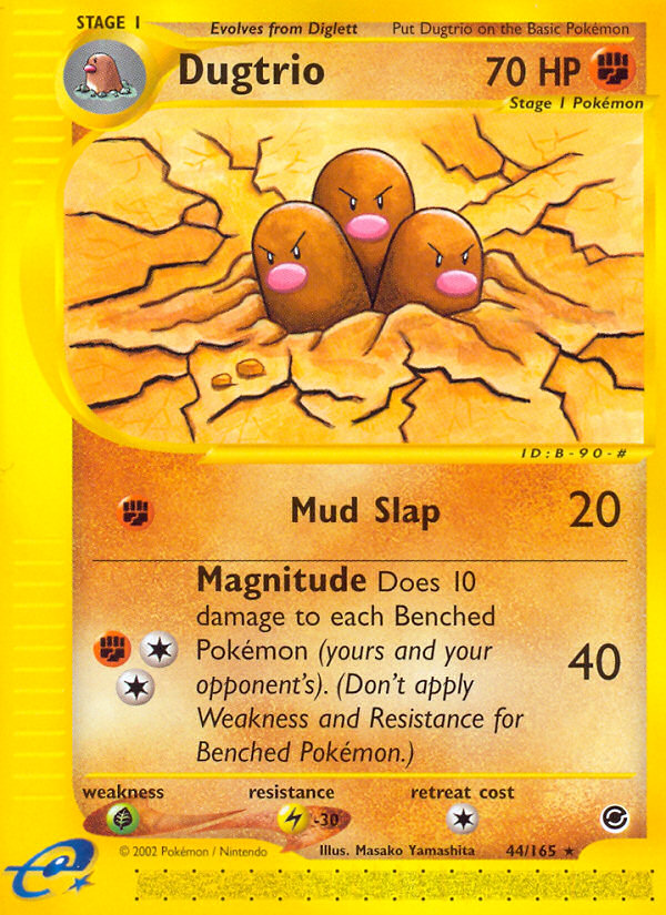 Dugtrio (44/165) [Expedition: Base Set] | Silver Goblin