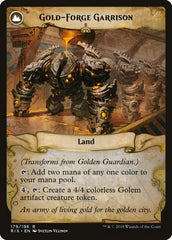 Golden Guardian // Gold-Forge Garrison [Rivals of Ixalan] | Silver Goblin