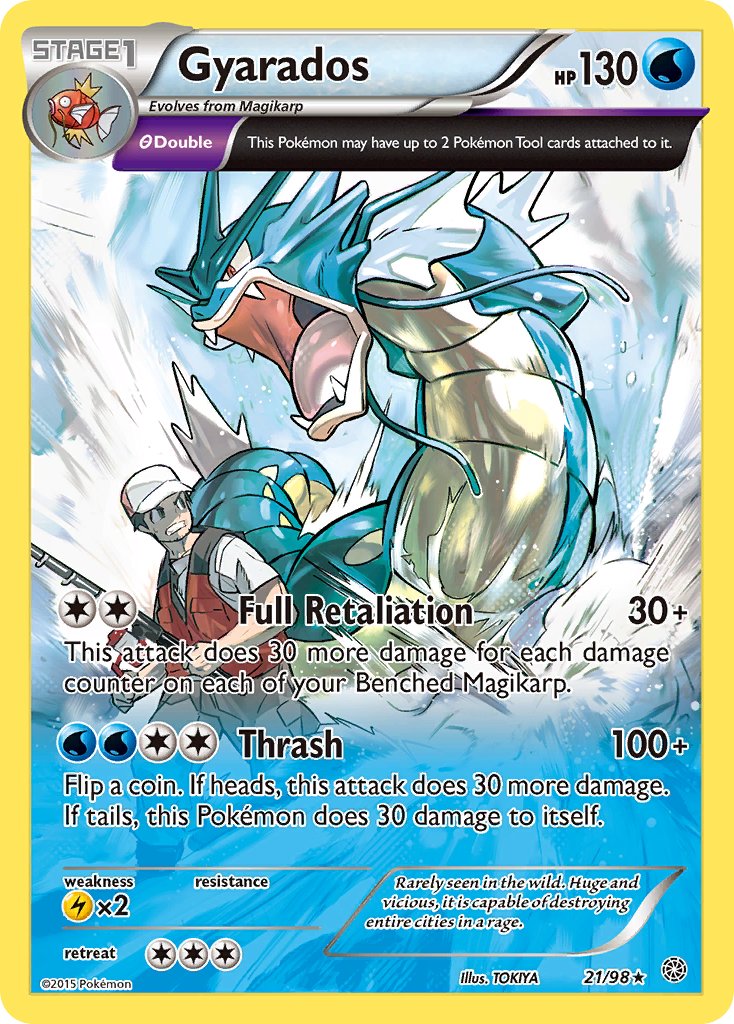 Gyarados (21/98) (Cosmos Holo) (Theme Deck Exclusive) [XY: Ancient Origins] | Silver Goblin