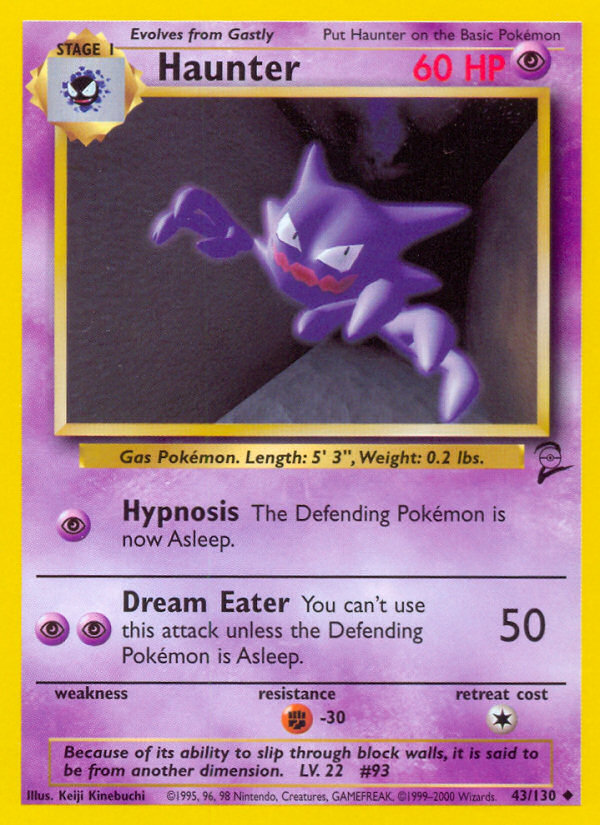 Haunter (43/130) [Base Set 2] | Silver Goblin