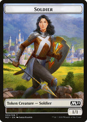Cat (011) // Soldier Double-Sided Token [Core Set 2021 Tokens] | Silver Goblin