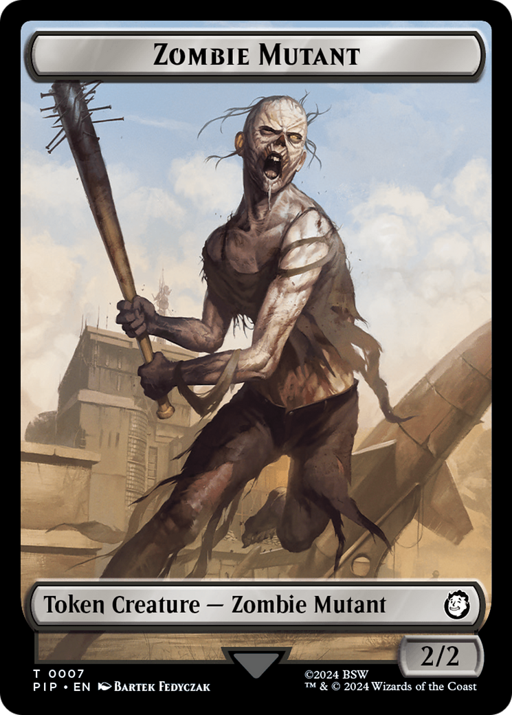 Zombie Mutant // Copy Double-Sided Token [Fallout Tokens] | Silver Goblin