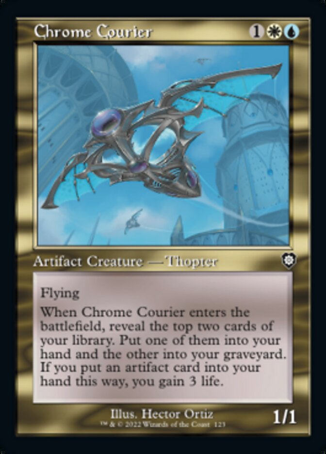 Chrome Courier (Retro) [The Brothers' War Commander] | Silver Goblin